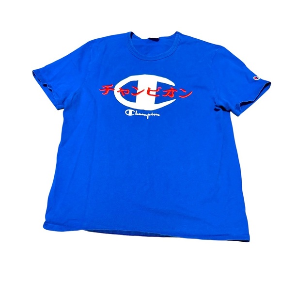 Men’s Champion Royal Blue Logo Short Sleeve Tee Shirt Size XL - Picture 5 of 5